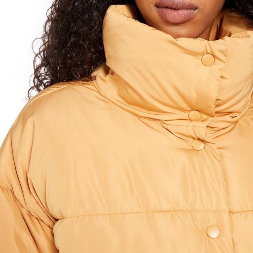 Free People Weekender Puffer Jacket in Bronze NWT - Picture 2 of 9